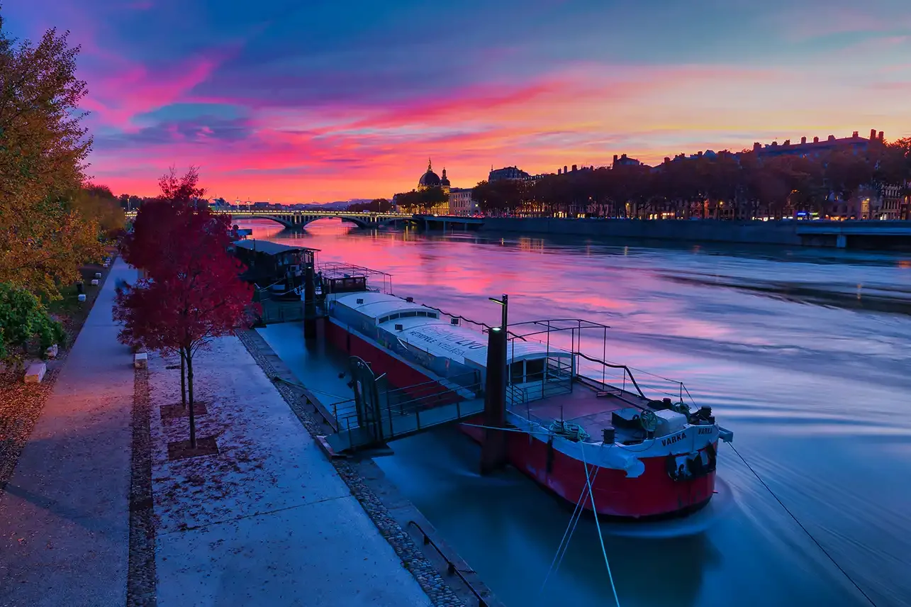 Coucher de soleil sur Lyon — photographie « Falling in love with sunset »