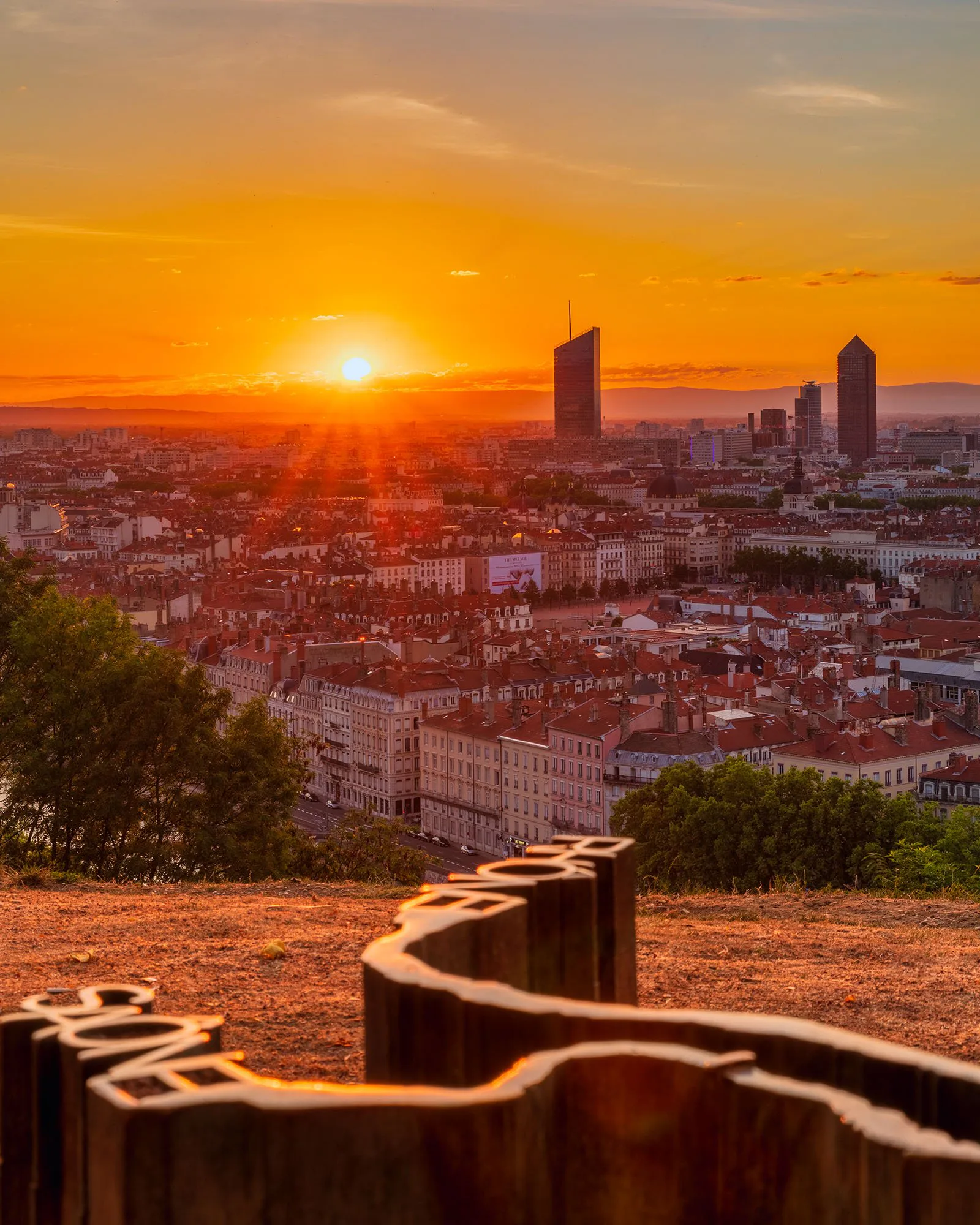 Tirage photo de Lyon « Sunrise over Lyon » — Iulian Rotaru