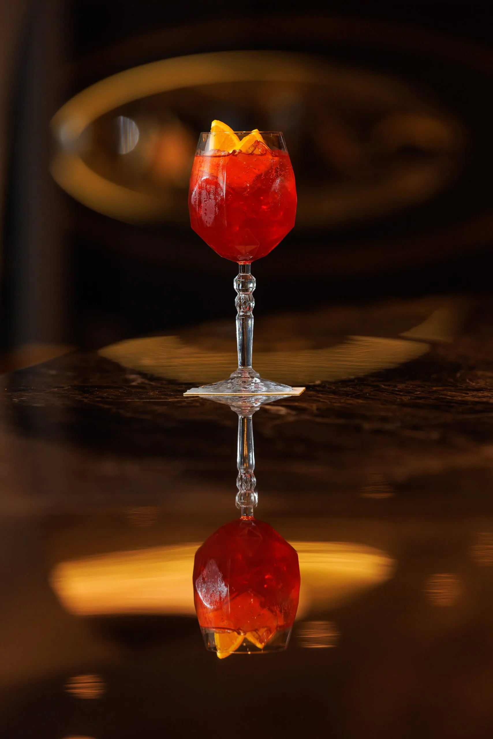 Cocktail préparé au bar à bord d’un navire MSC Croisières