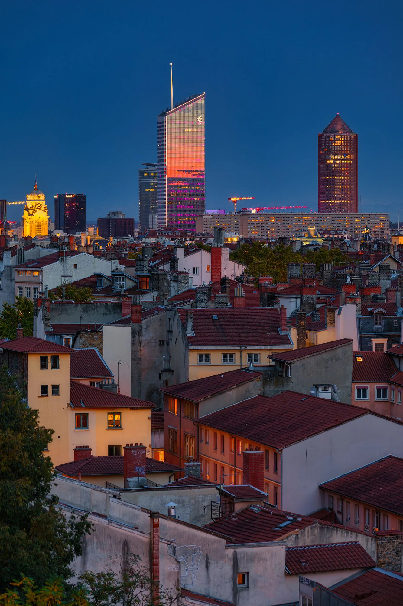 Tirage photo de Lyon « Le reflet du coucher du soleil » — Iulian Rotaru