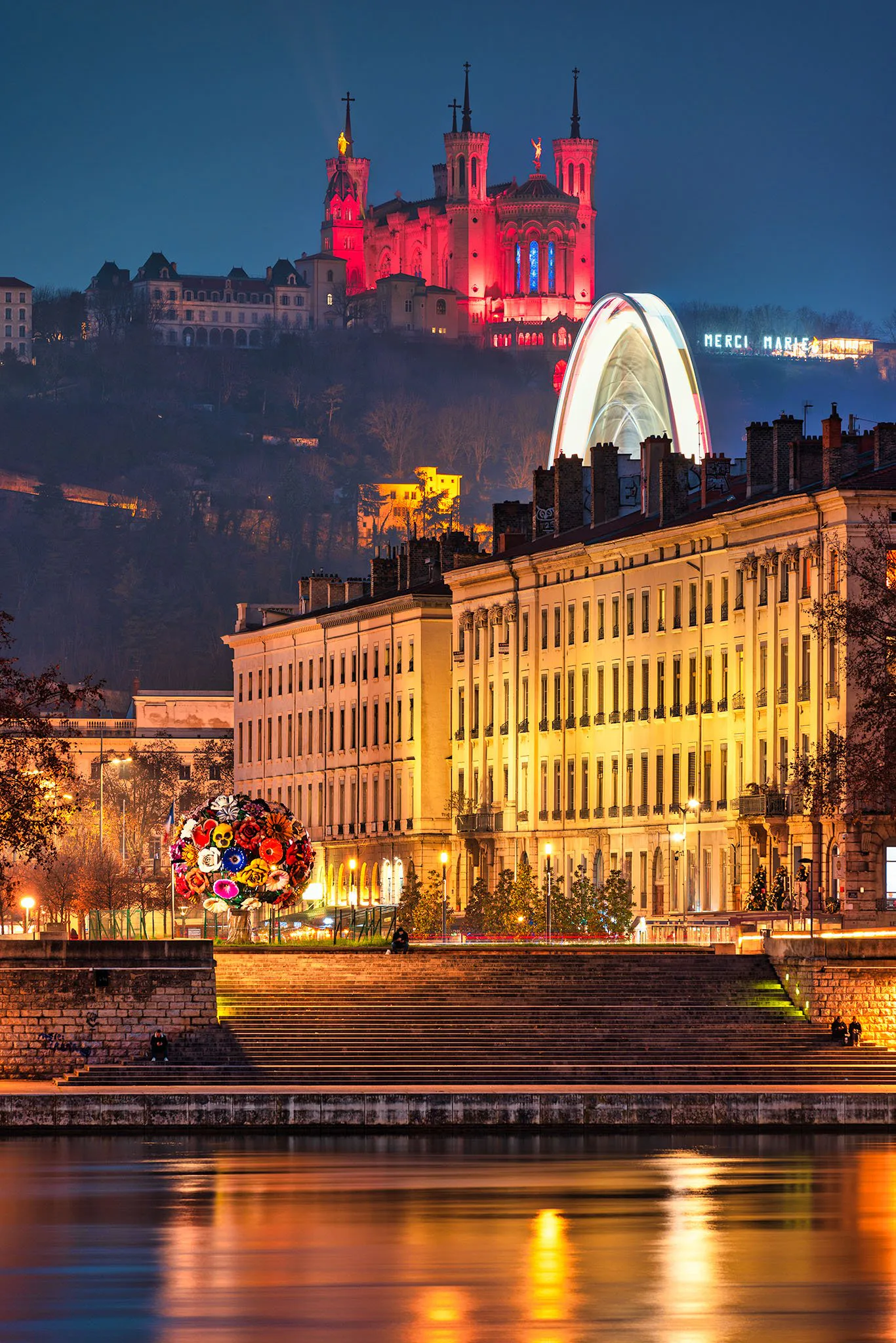 Tirage photo de Lyon « Soirée avec vue » — Iulian Rotaru