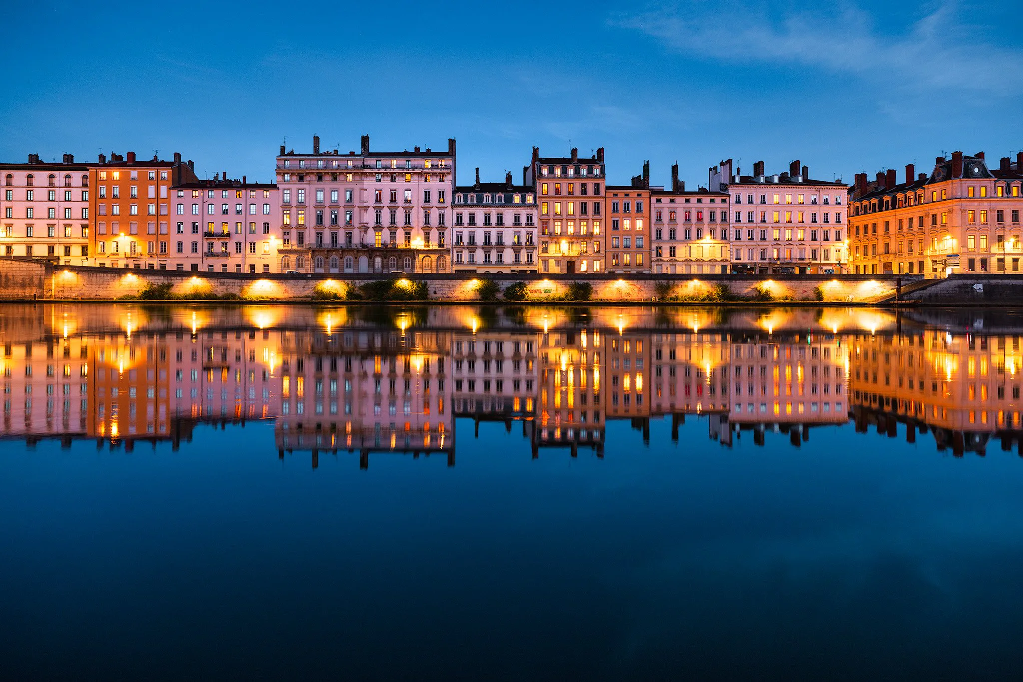 Tirage photo de Lyon « Le miroir du Saône » — Iulian Rotaru