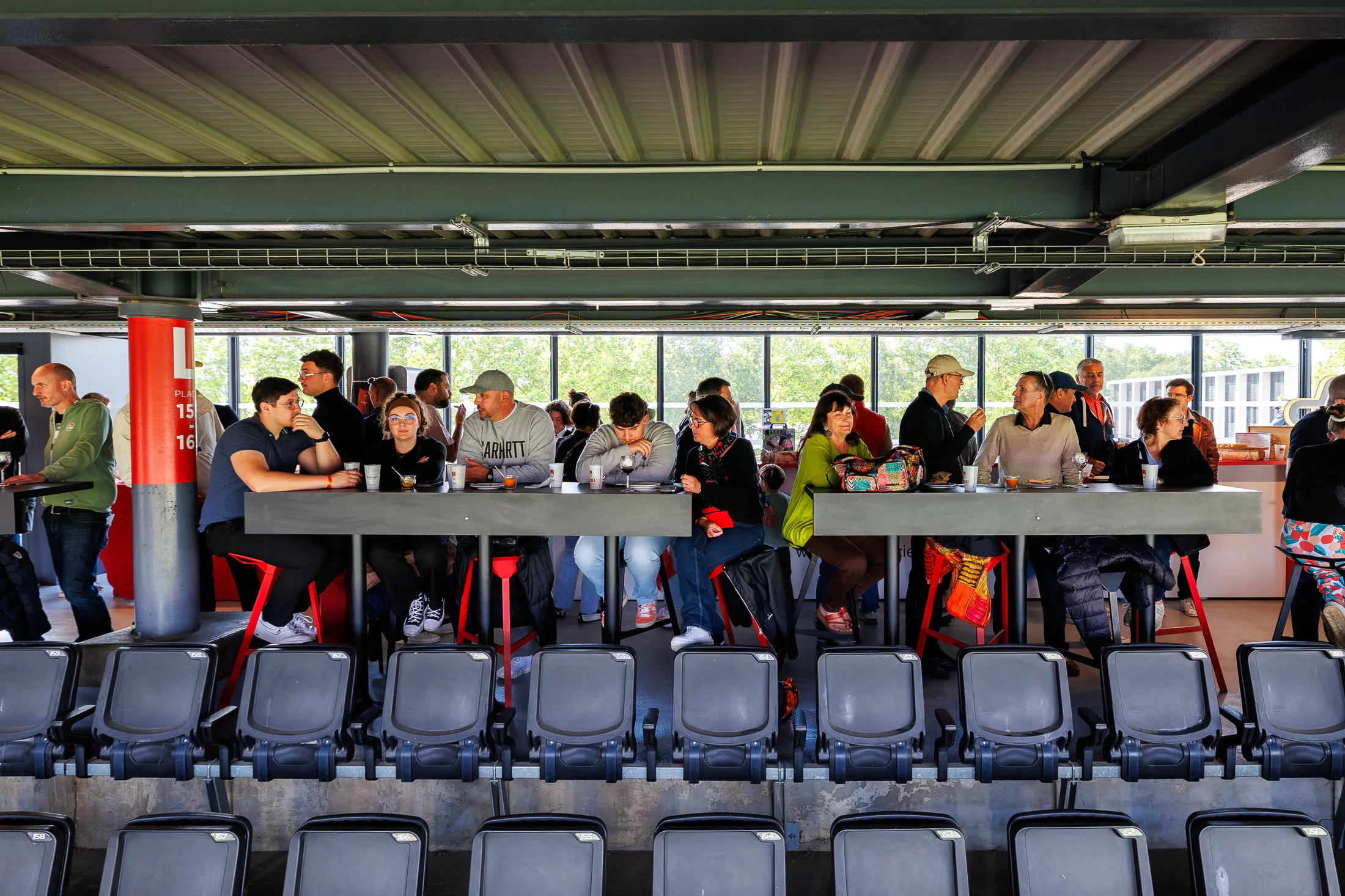 Salon VIP du LOU Rugby un jour de match